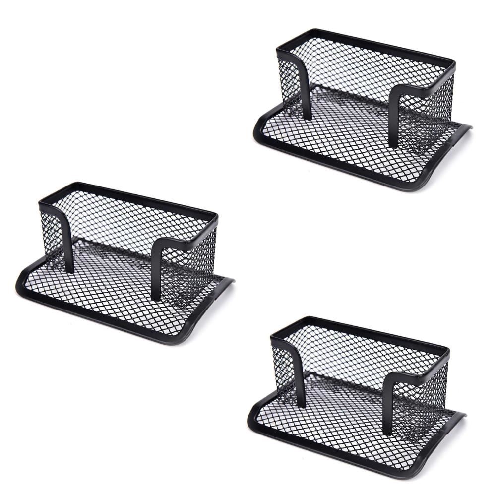 Kit x3 Organizador de Tarjetas metálico de escritorio